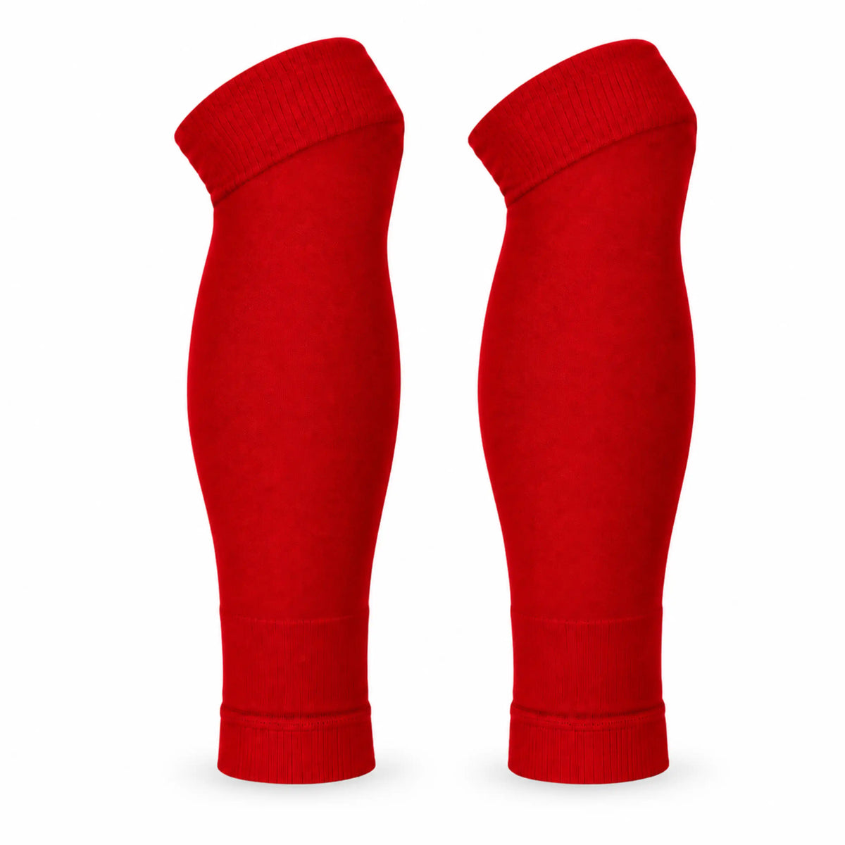 Footless Socks Red
