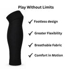 Footless Socks Black