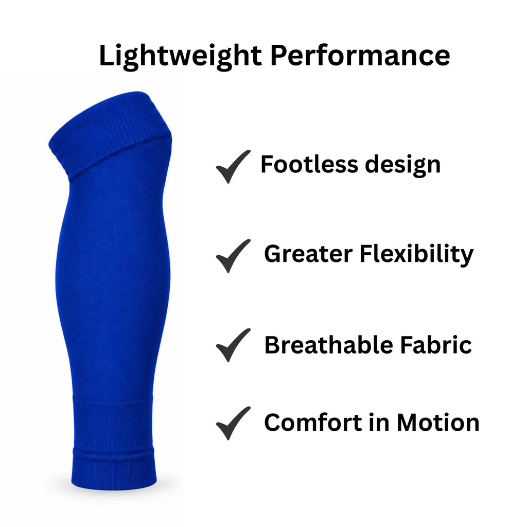 Footless Socks Royal Blue