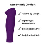 Footless Socks Purple