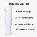 Footless Socks White
