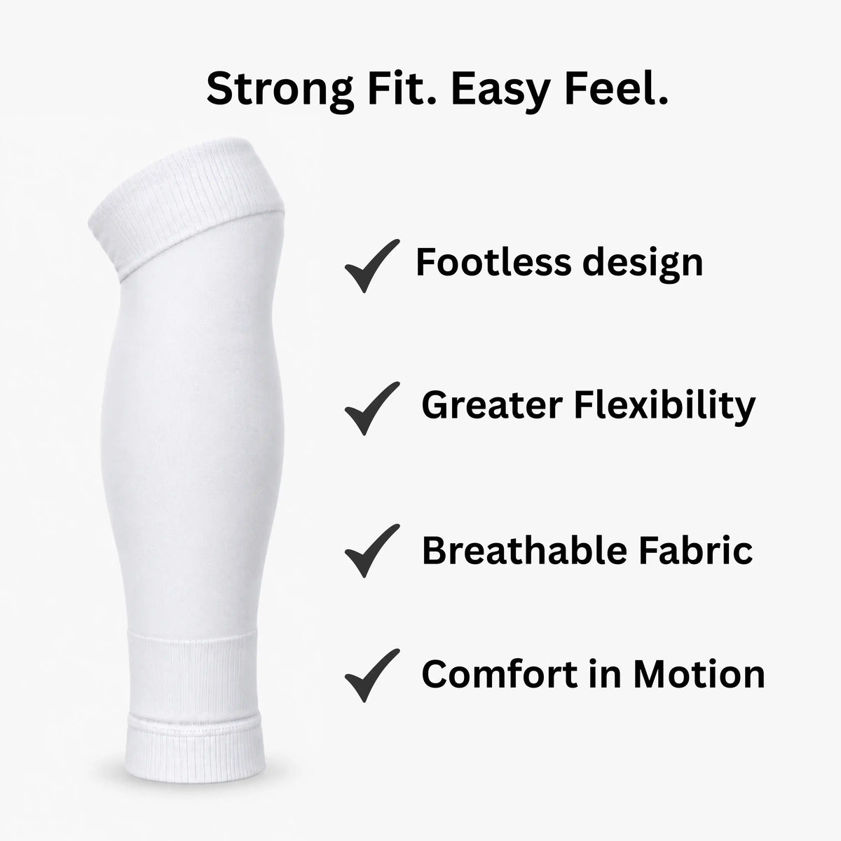 Footless Socks White