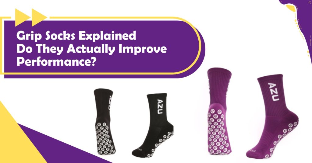 Performance grip socks with non-slip soles designed to improve traction, stability, and athletic performance during training and sports