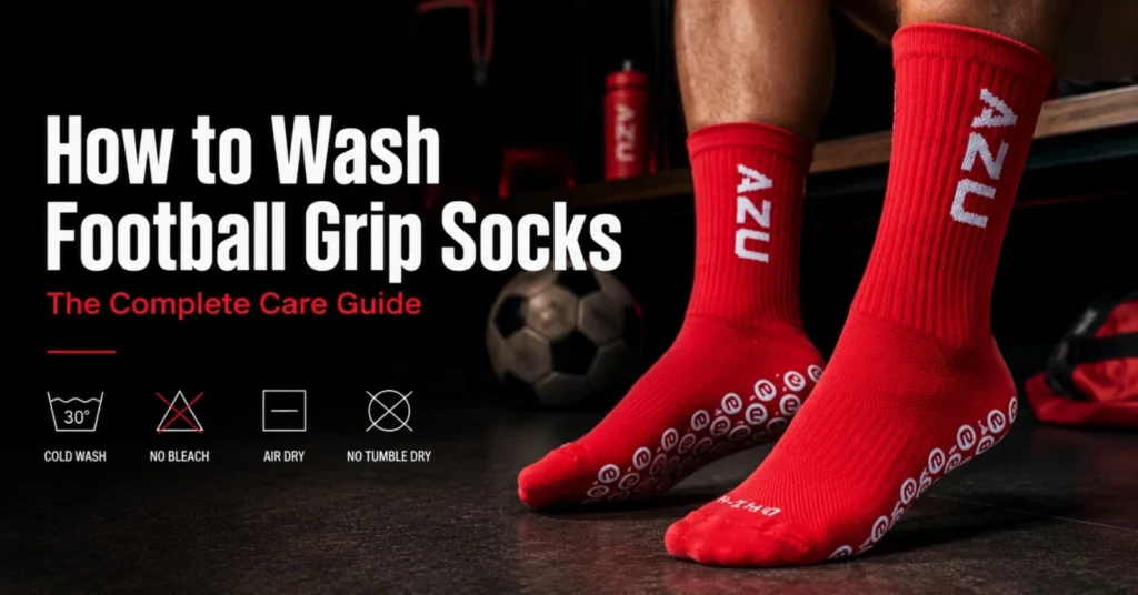 how to wash football grip socks