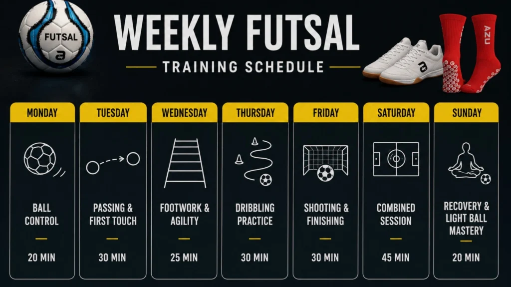 how to improve futsal skills at home